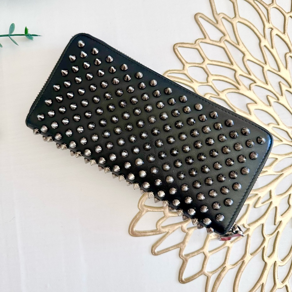 Christian Louboutin Zippy Long Wallet Studded